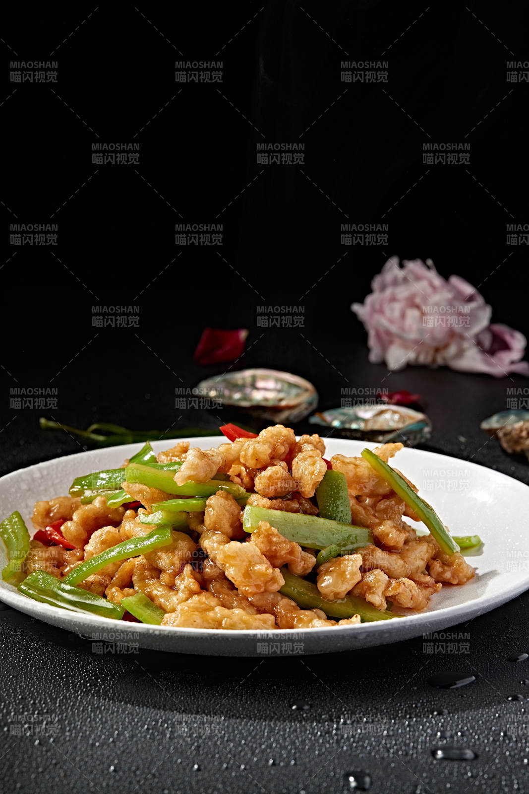 双椒软炸里脊肉图片