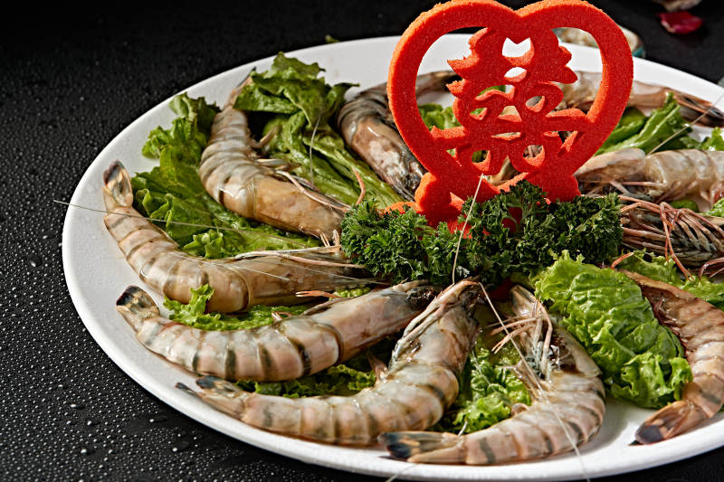 清蒸泰国黑虎虾图片