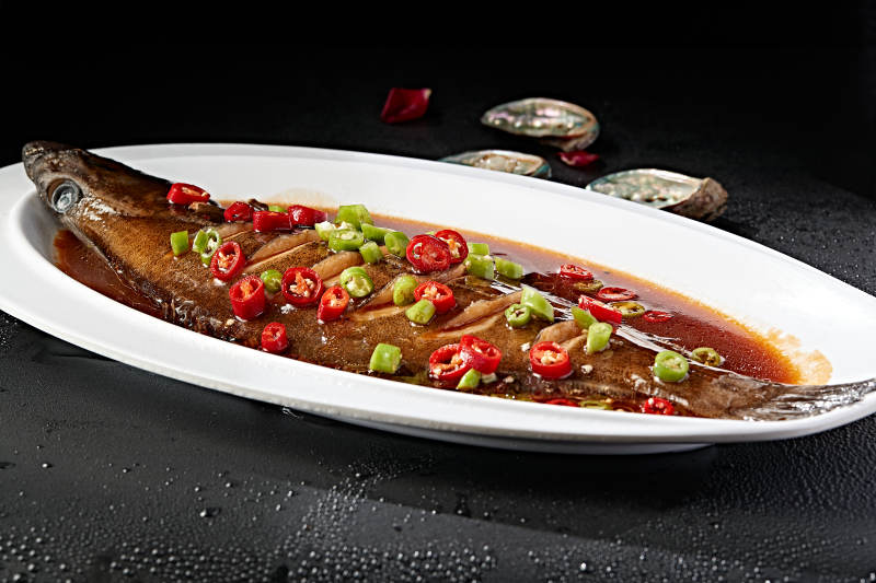 香辣红烧鲽鱼图片