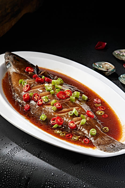 香辣红烧鲽鱼图片