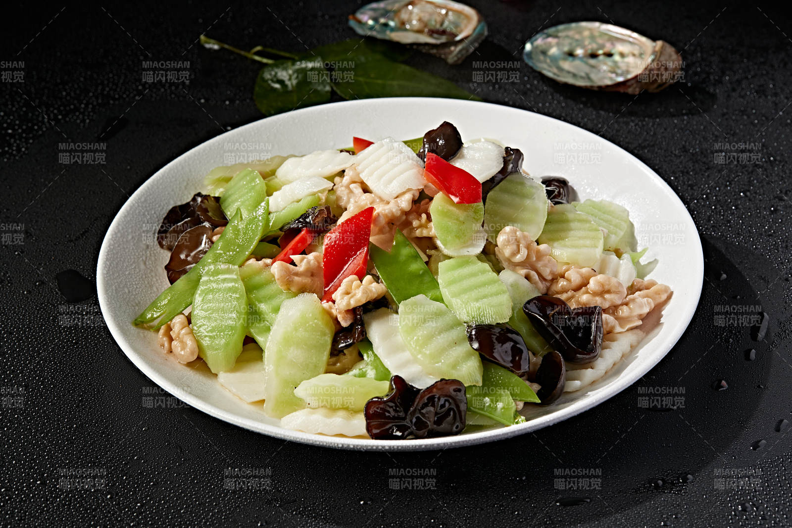 粤式小炒荷塘月色图片