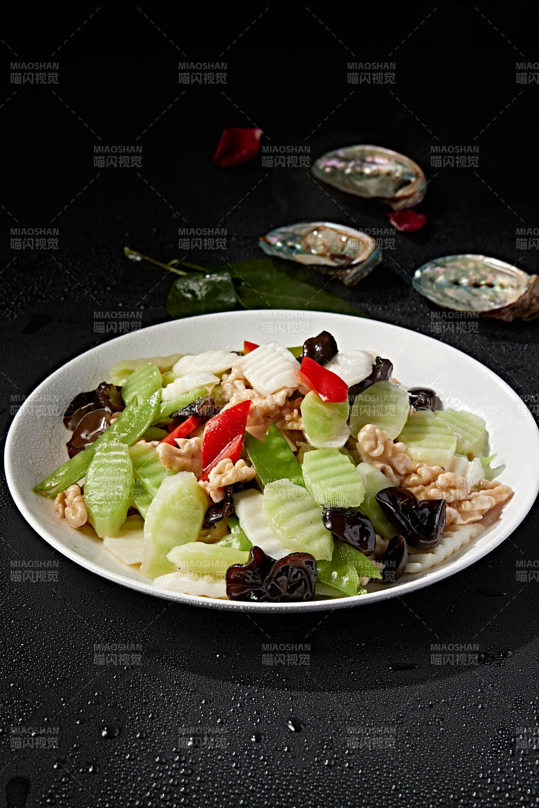 粤式小炒荷塘月色图片