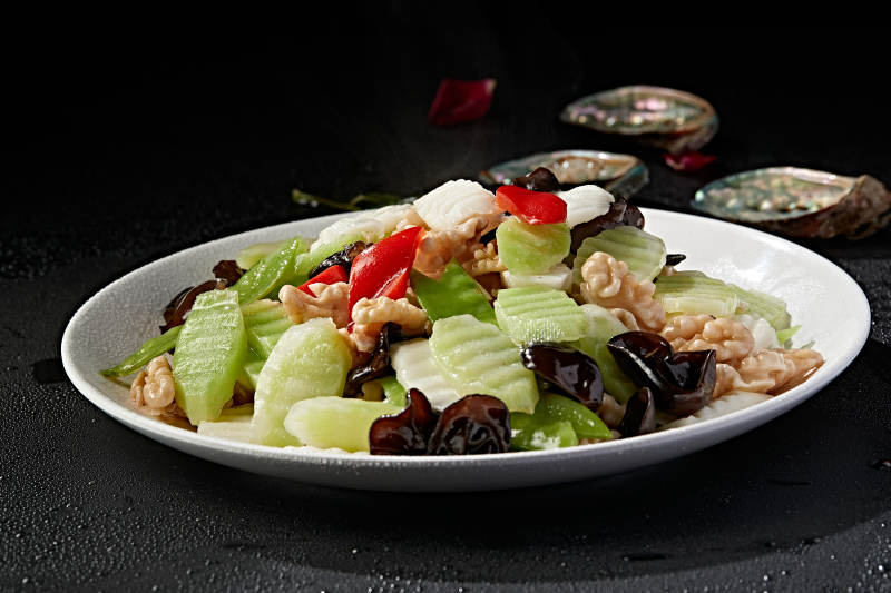 粤式小炒荷塘月色图片