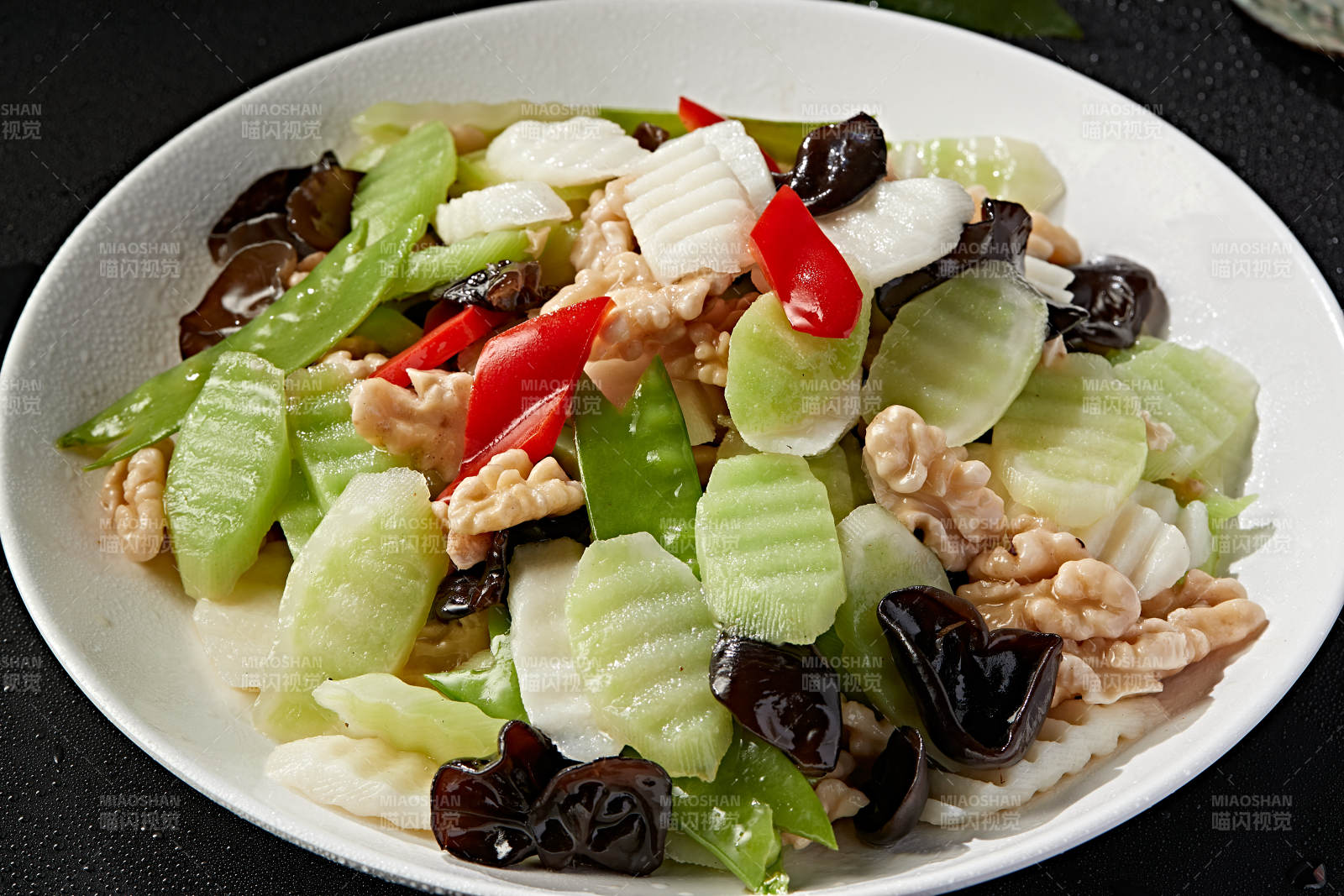 粤式小炒荷塘月色图片