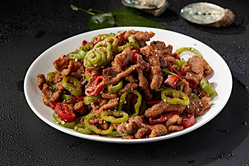 双椒小炒孜然羊肉图片