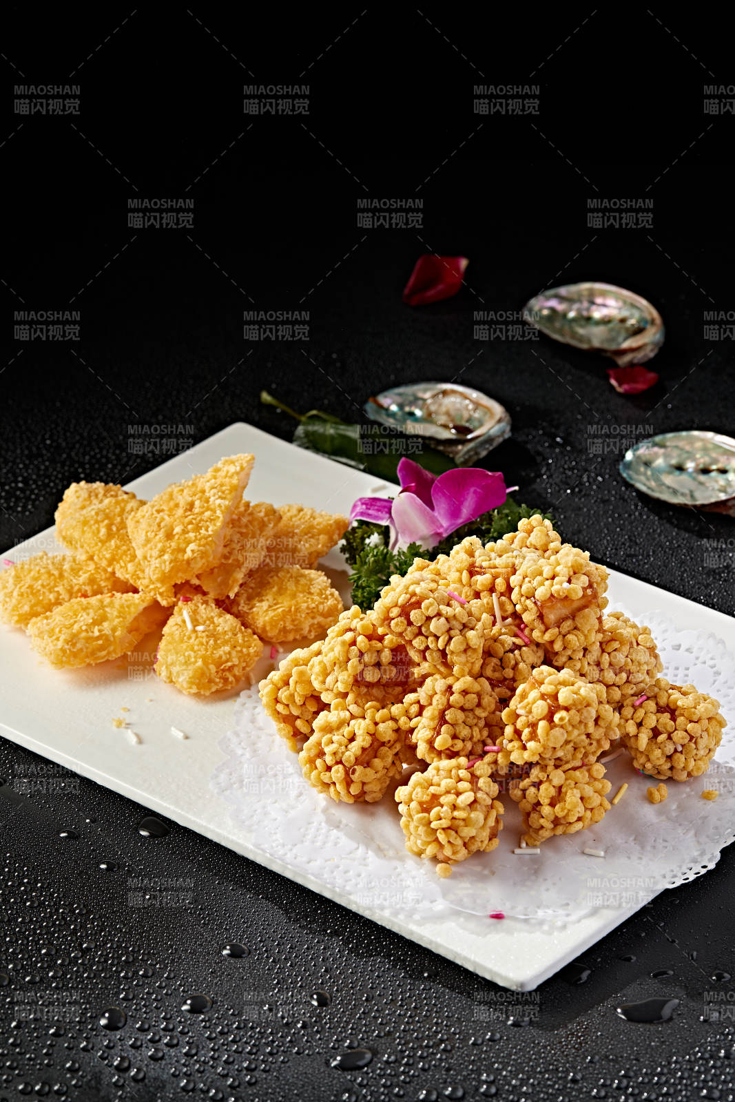 麦片红薯炸鲜奶双拼图片