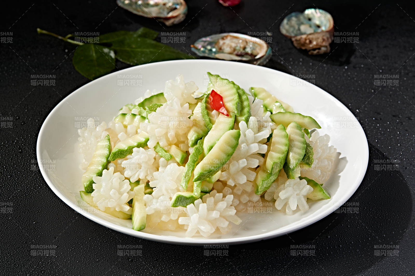 西葫芦小炒鱿鱼身图片