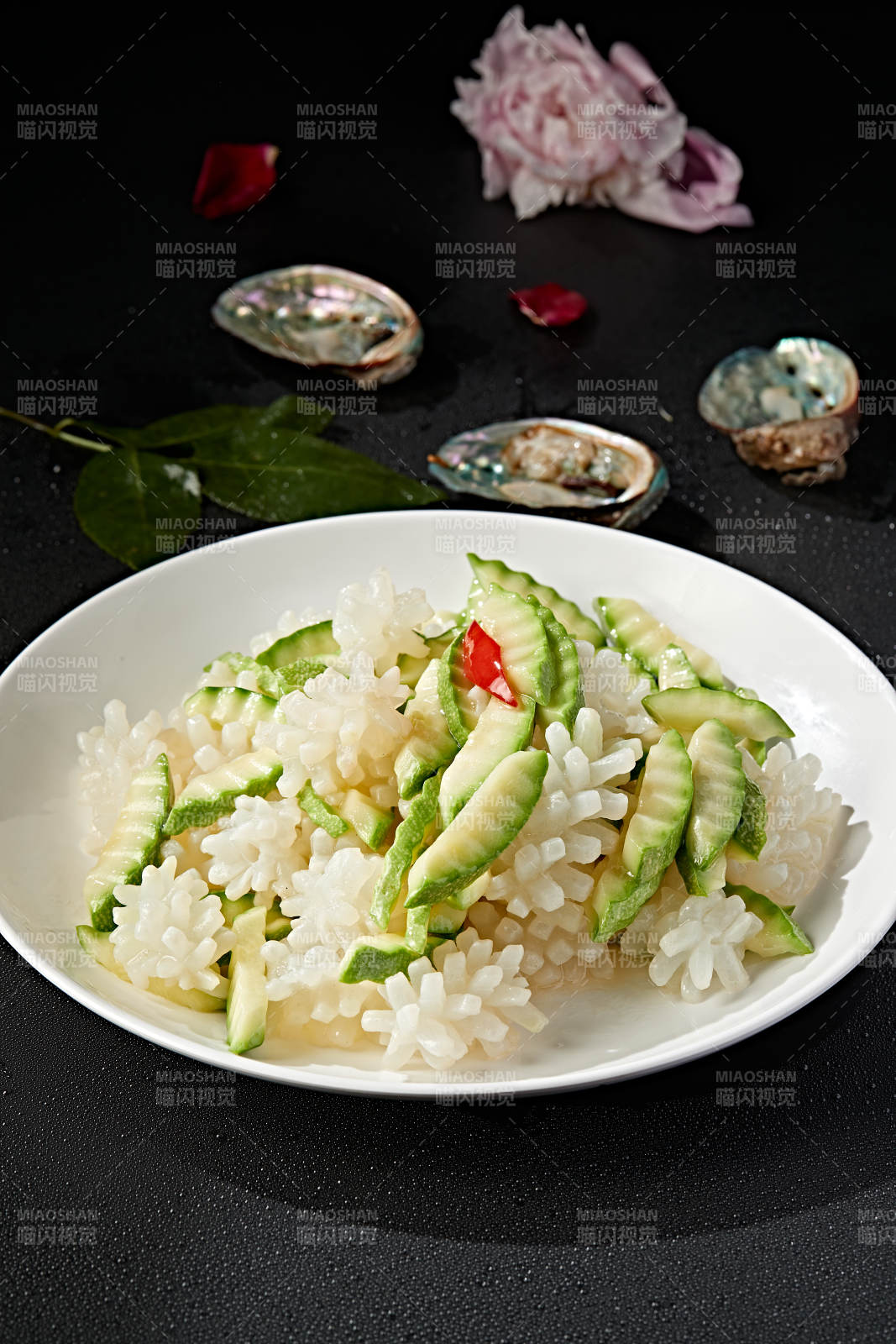 西葫芦小炒鱿鱼身图片