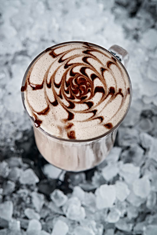 美式拉花卡布奇诺咖啡图片