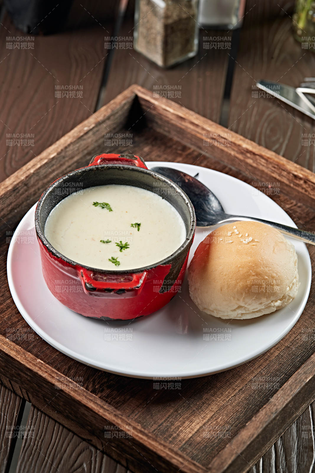 意式奶油蘑菇汤图片