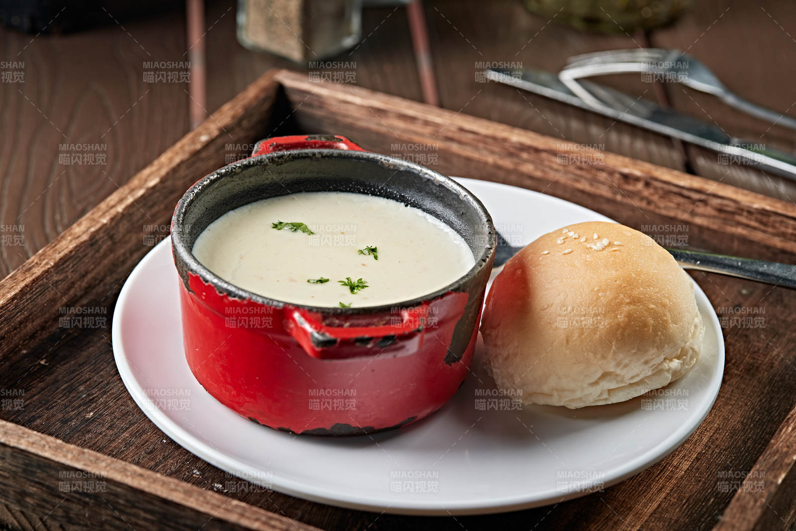 意式奶油蘑菇汤图片