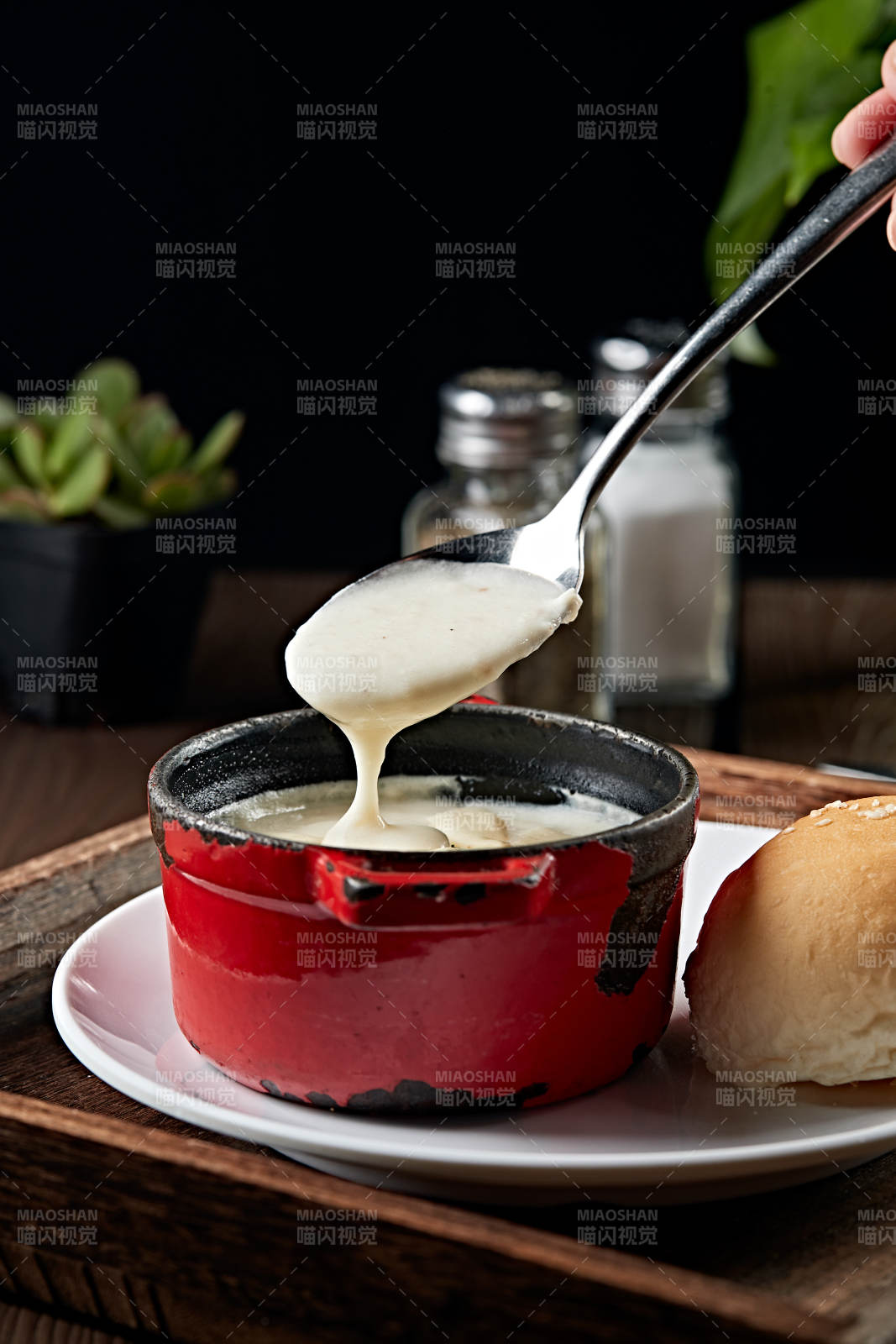 意式奶油蘑菇汤图片