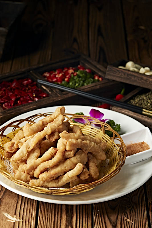 椒盐香炸小酥肉图片