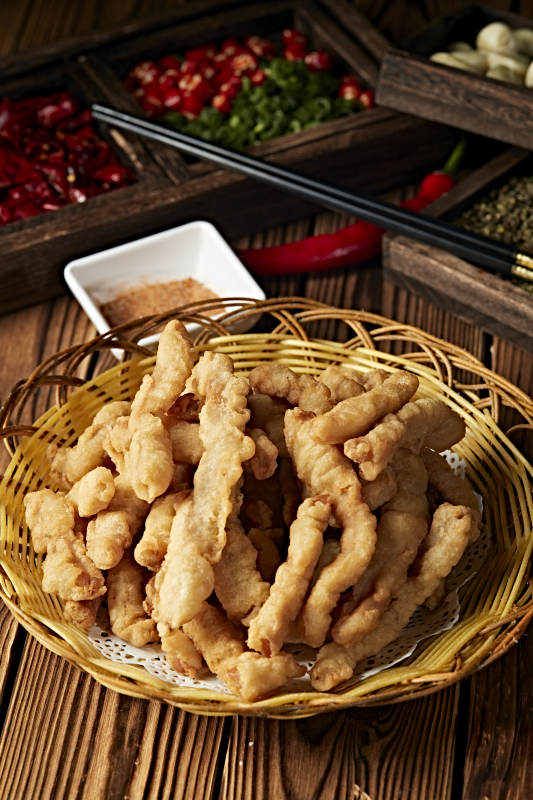 椒盐香炸小酥肉图片