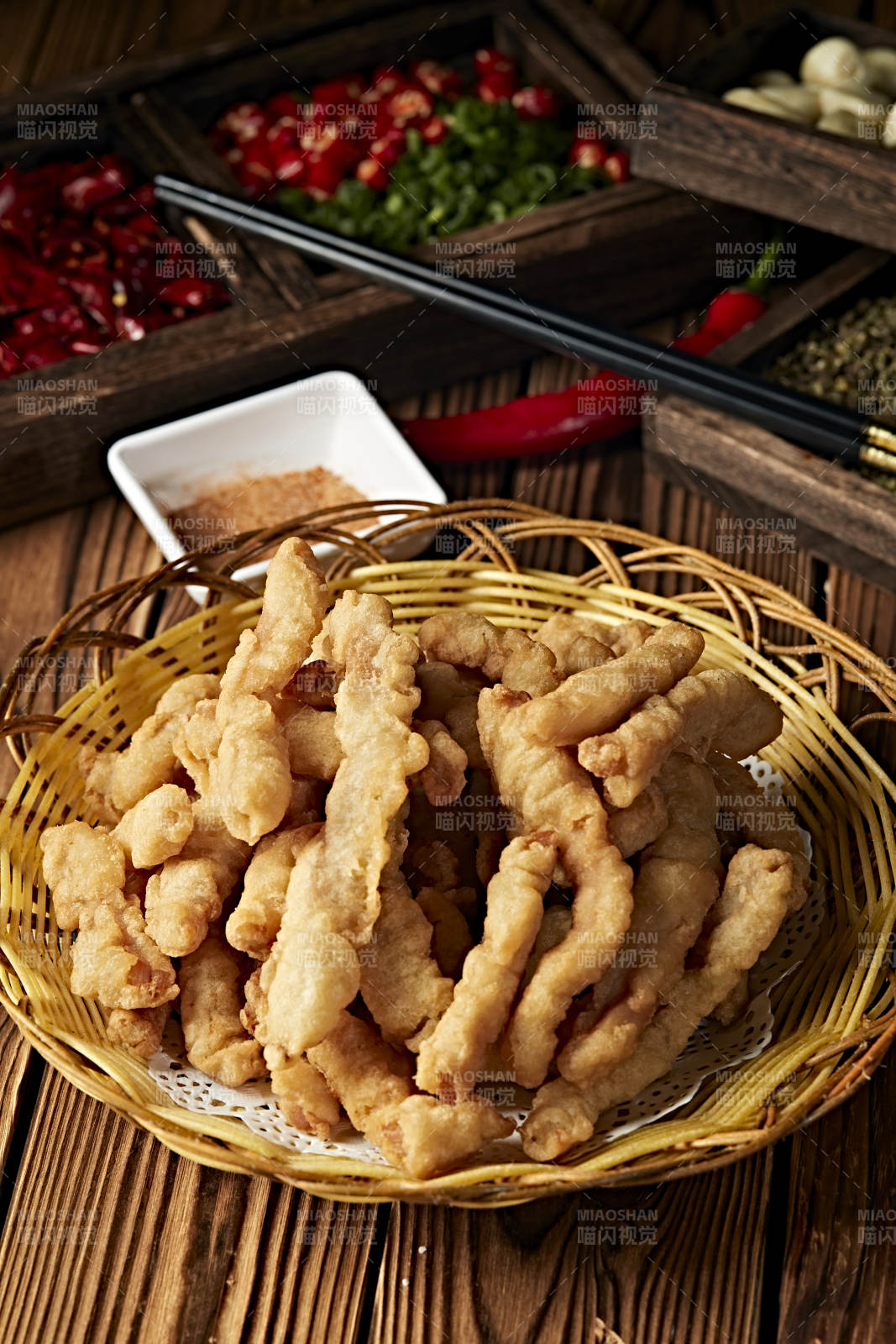 椒盐香炸小酥肉图片