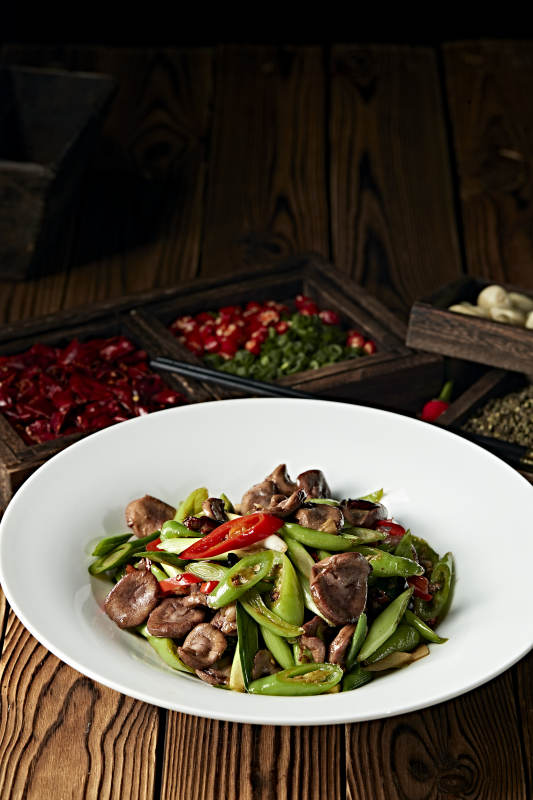 辣椒小炒猪腰片图片