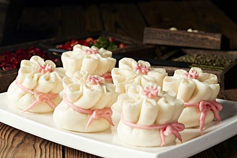 肉馅虾仁乾坤福袋图片