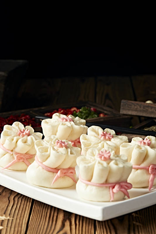 肉馅虾仁乾坤福袋图片