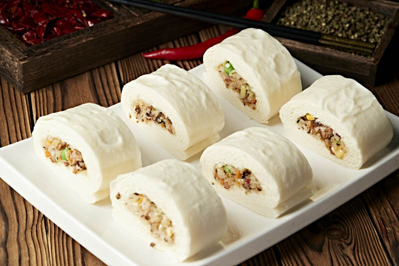 香蒸美味果蔬糯米卷图片