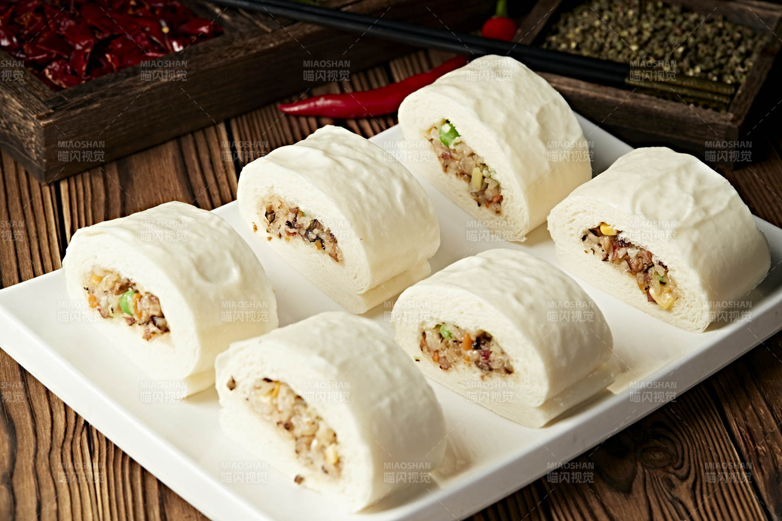 香蒸美味果蔬糯米卷图片