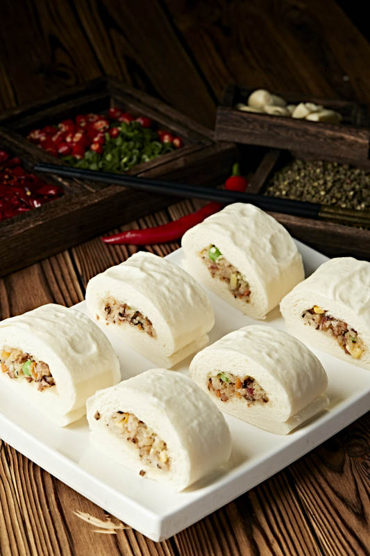 香蒸美味果蔬糯米卷图片