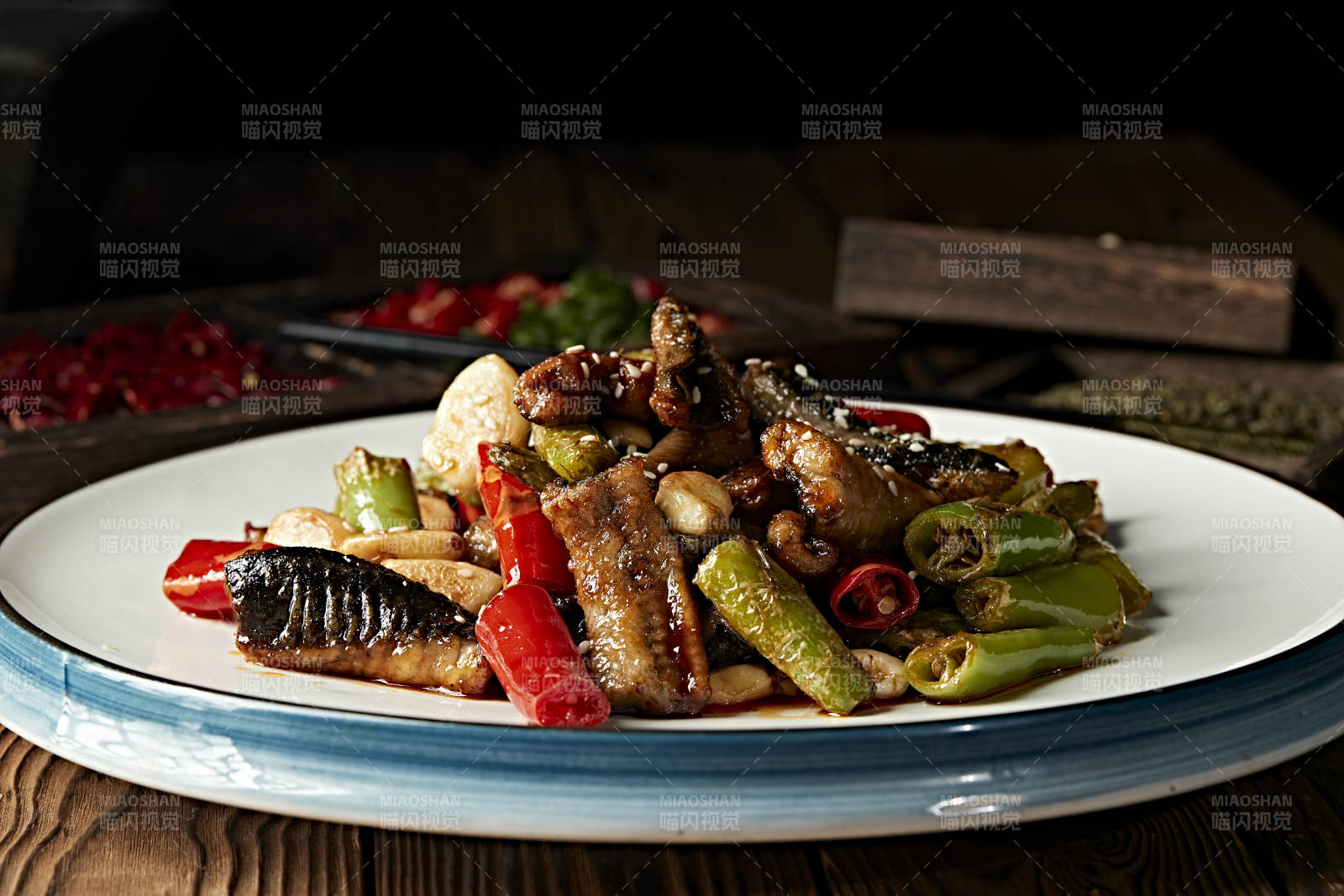 蒜香杭椒爆鳝鱼图片