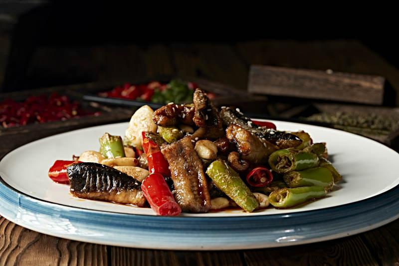 蒜香杭椒爆鳝鱼图片