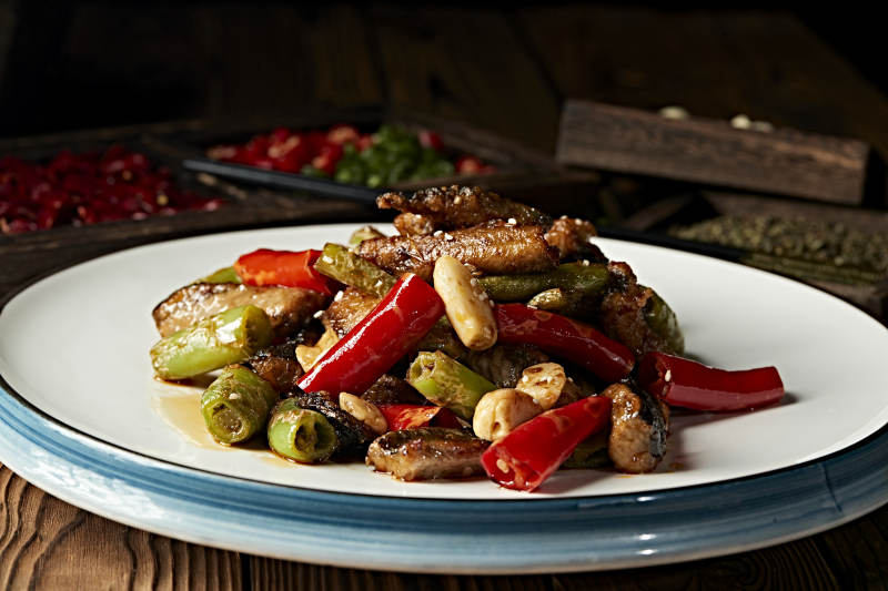 蒜香杭椒爆鳝鱼图片