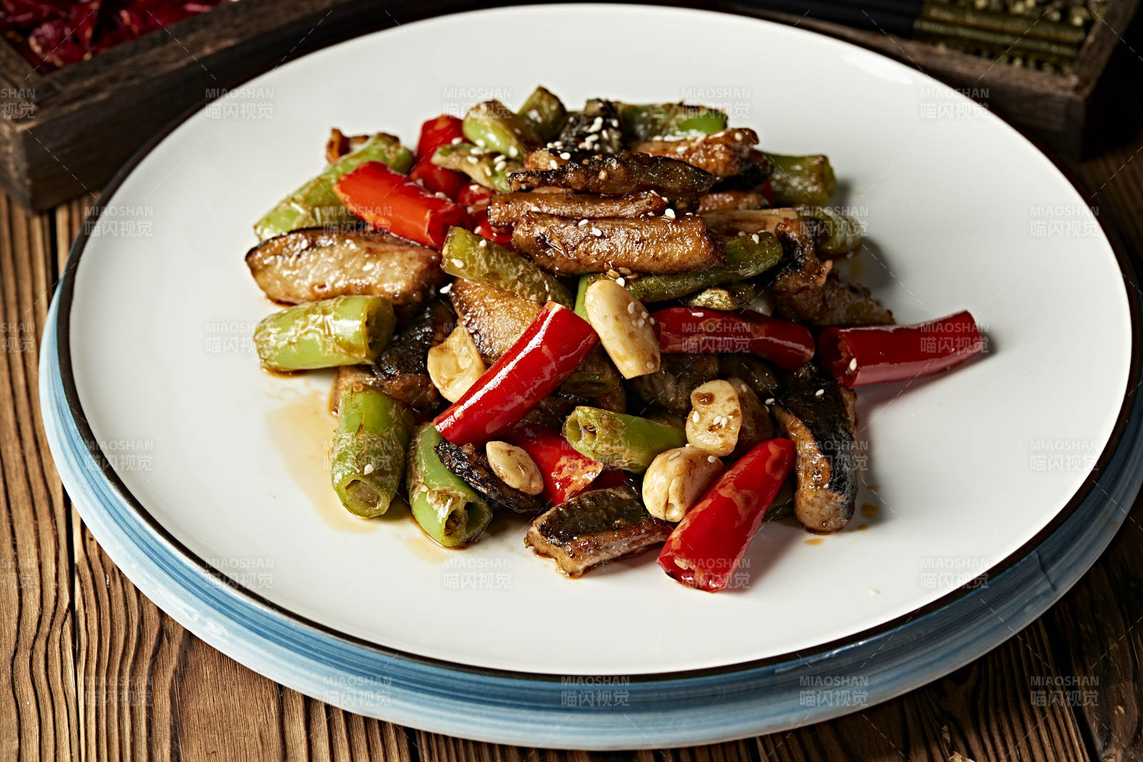 蒜香杭椒爆鳝鱼图片