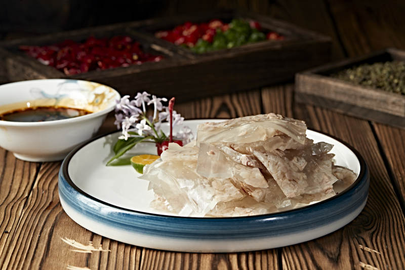 水晶肉糜皮冻切片图片