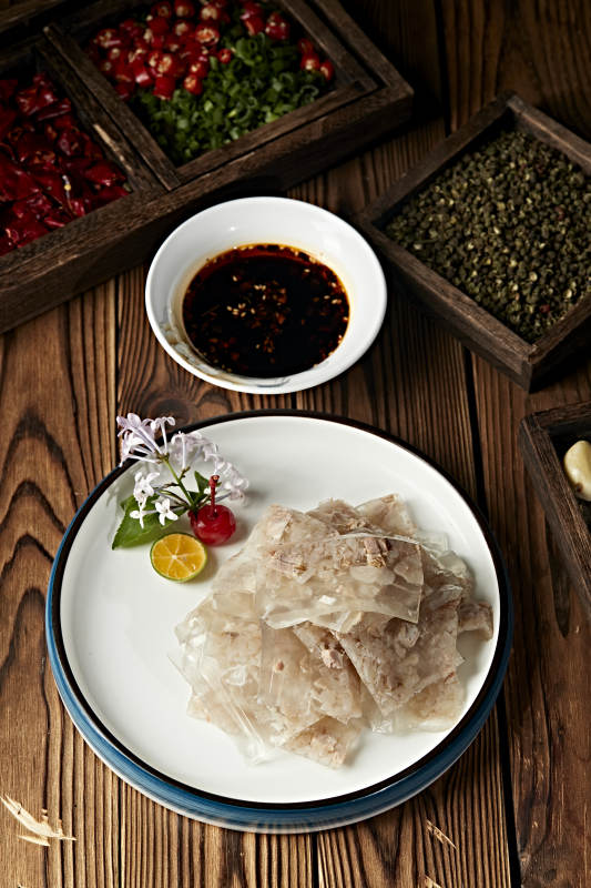 水晶肉糜皮冻切片图片