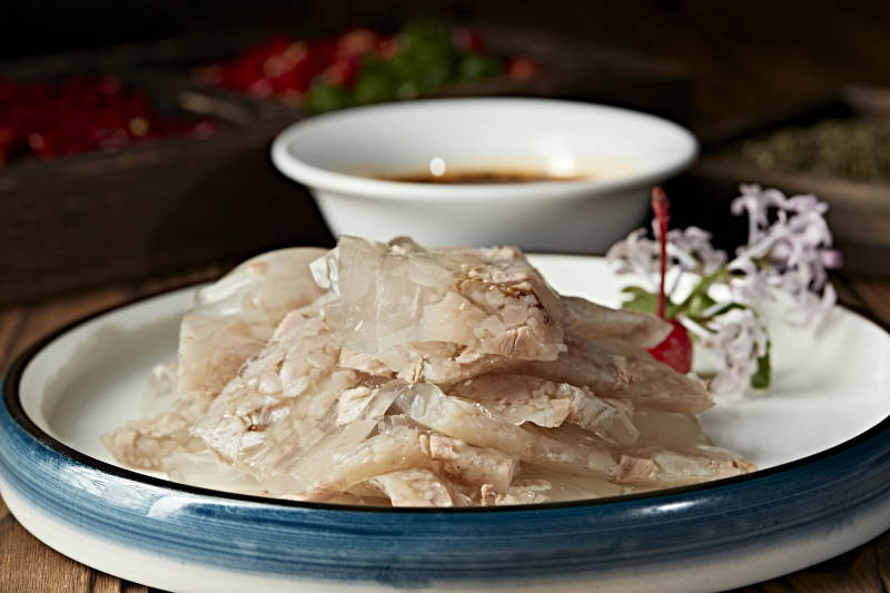 水晶肉糜皮冻切片图片