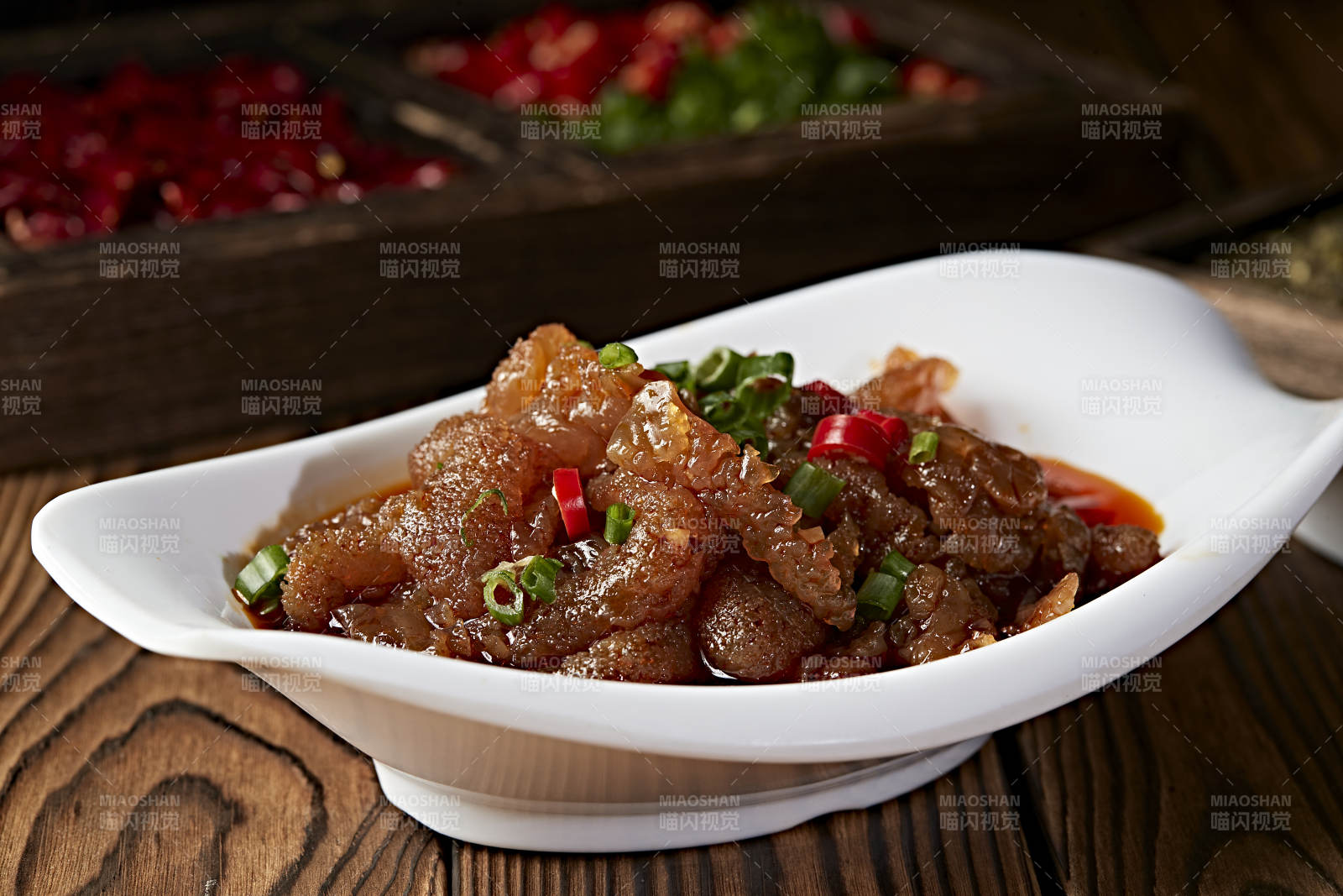 红油凉拌老醋蛰头图片