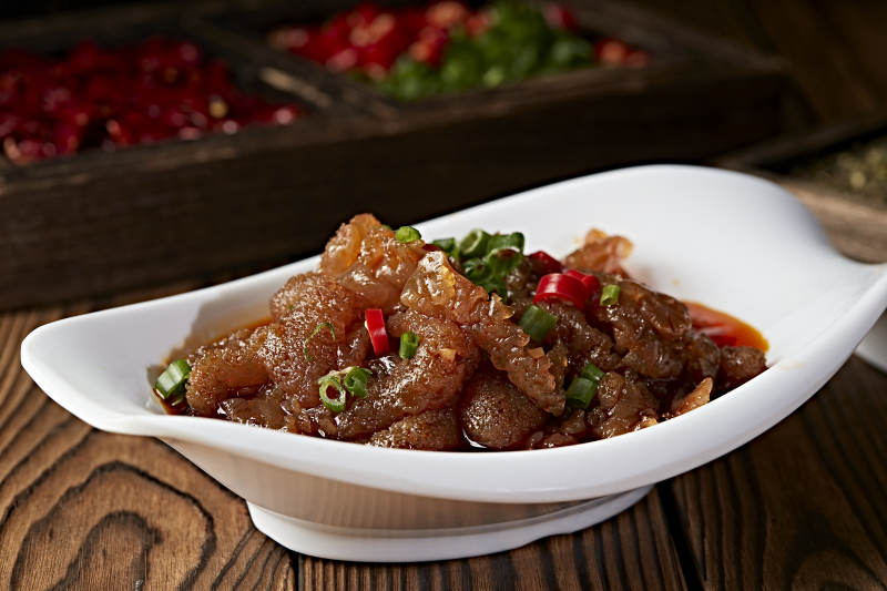 红油凉拌老醋蛰头图片