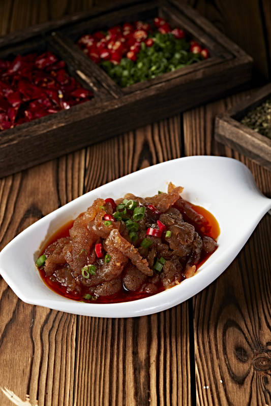 红油凉拌老醋蛰头图片