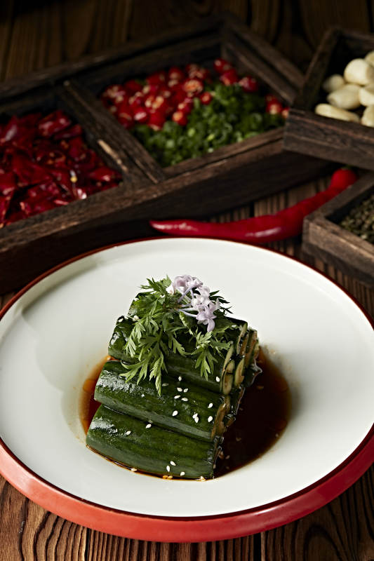 美味凉菜浇汁青瓜图片