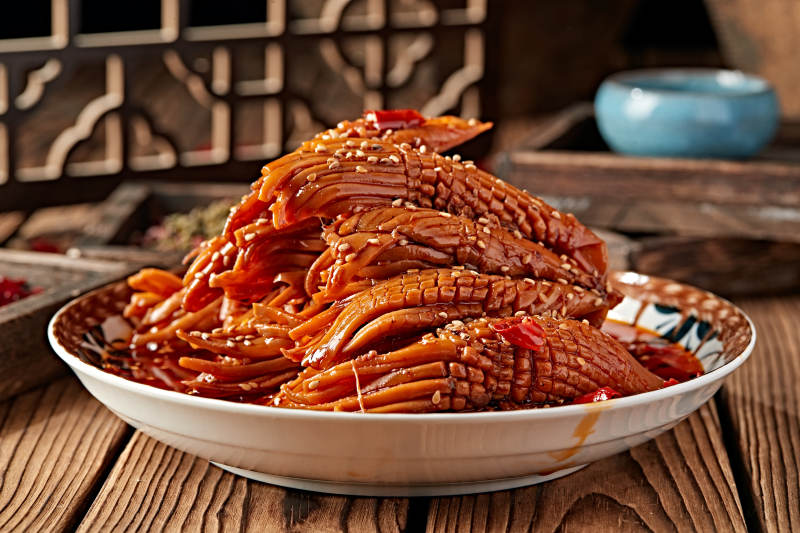 红油香辣火箭鱿鱼身图片