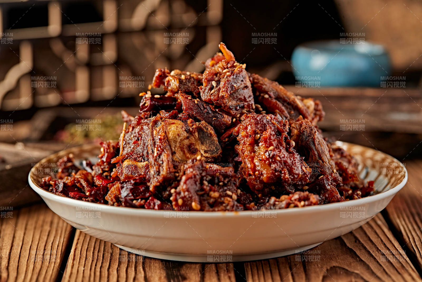 椒麻香辣爆炒鸭块图片