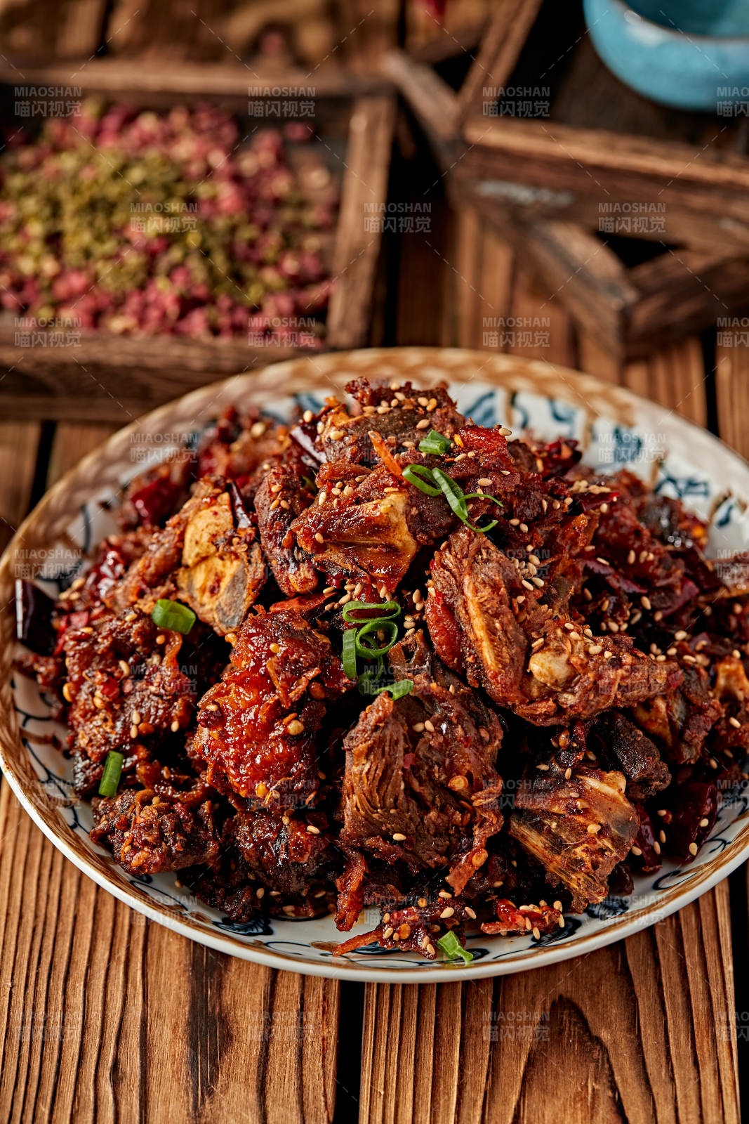 椒麻香辣爆炒鸭块图片