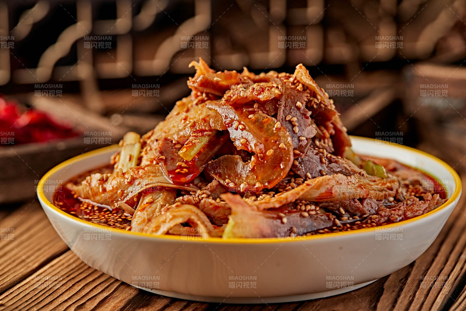 红油椒麻夫妻肺片图片