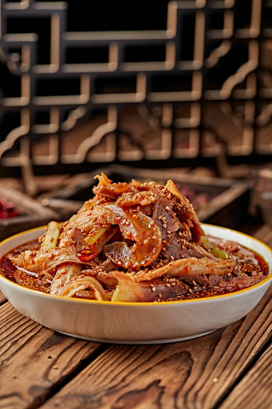 红油椒麻夫妻肺片图片