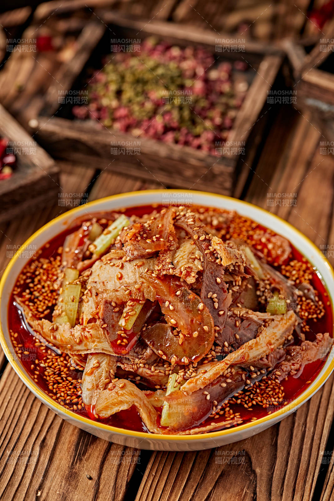 红油椒麻夫妻肺片图片