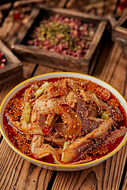 红油椒麻夫妻肺片图片