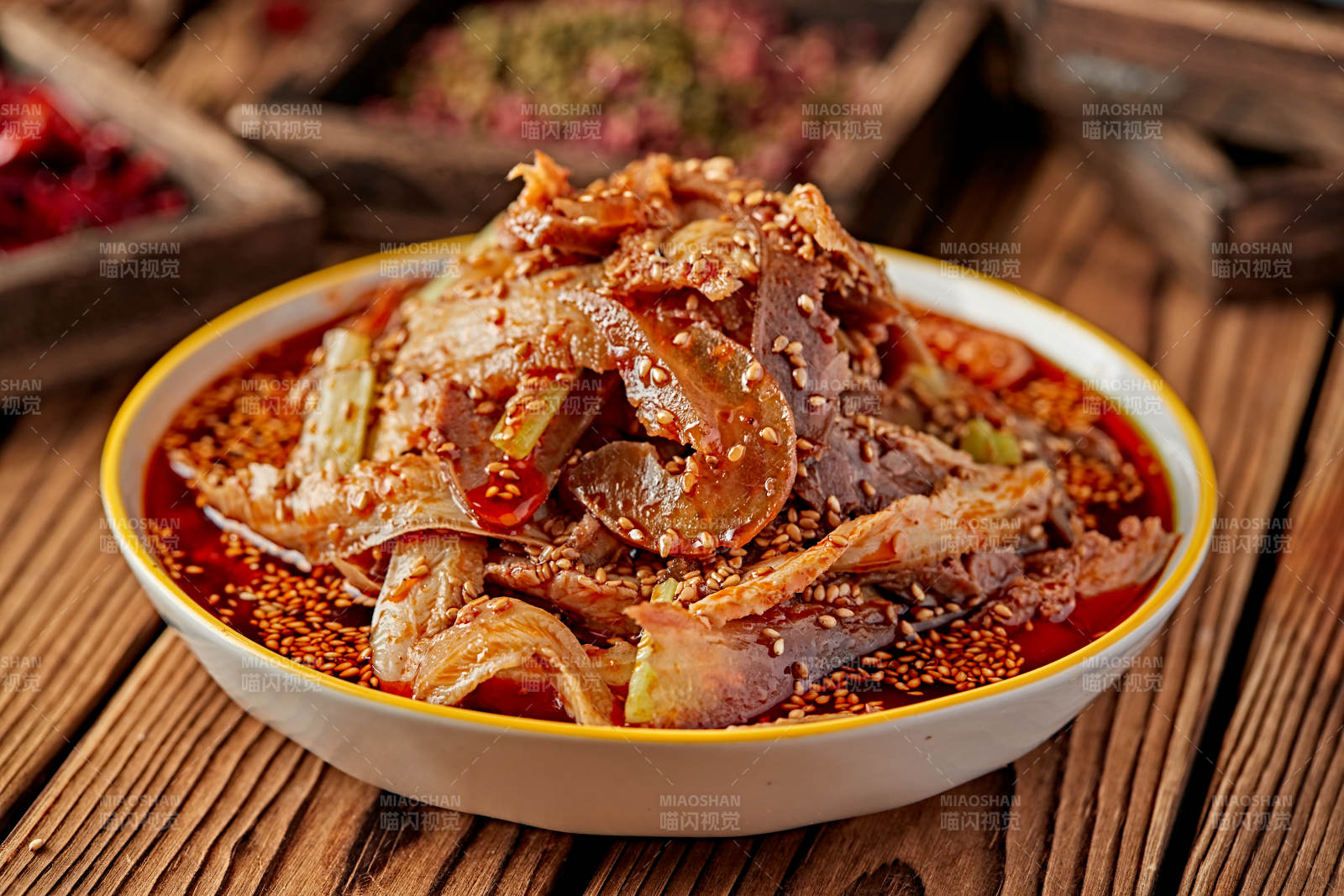 红油椒麻夫妻肺片图片