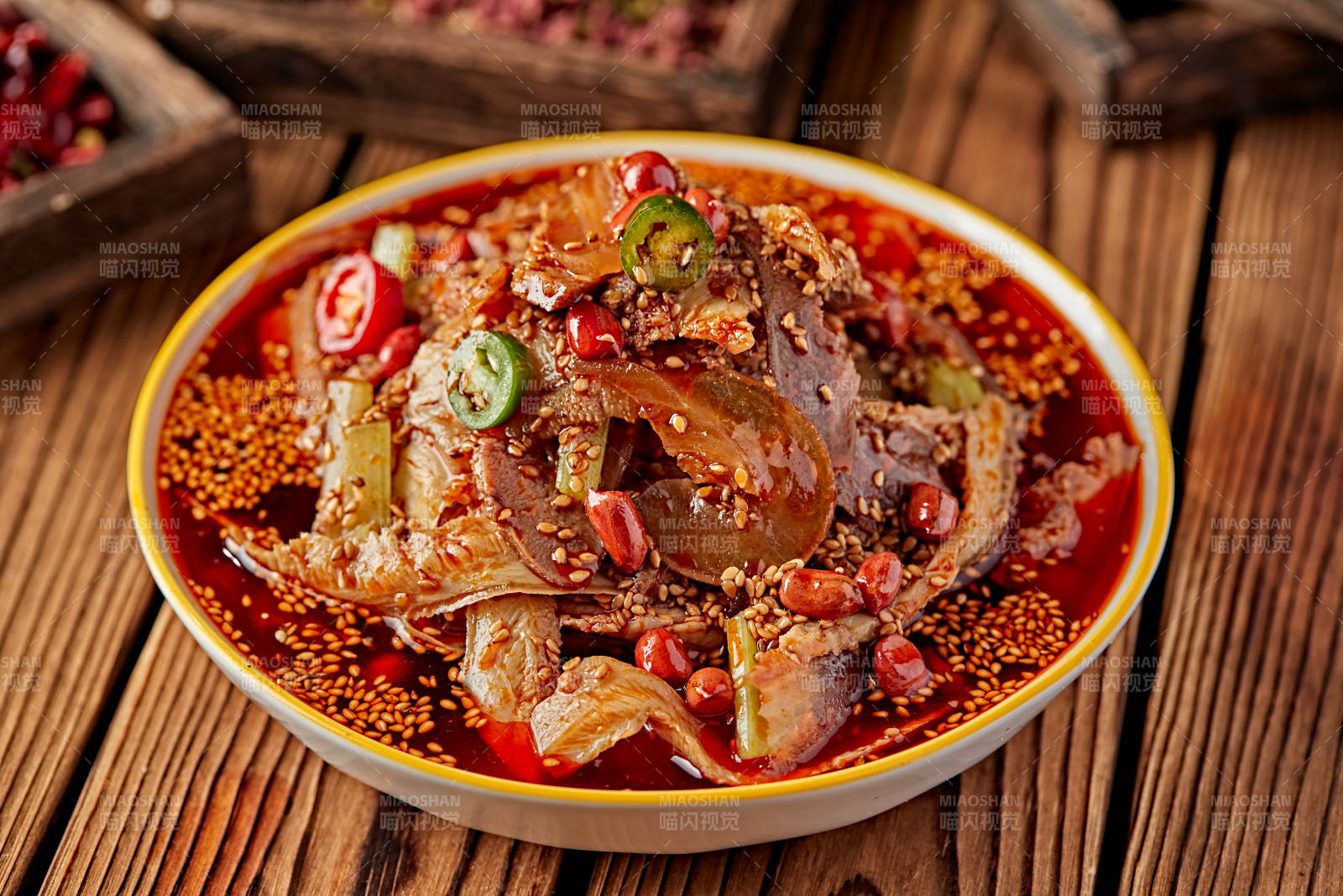 红油椒麻夫妻肺片图片