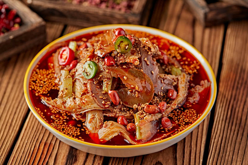 红油椒麻夫妻肺片图片