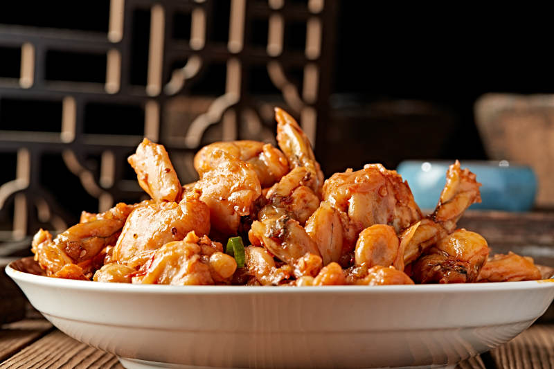 红油酸辣泡椒香水牛蛙图片