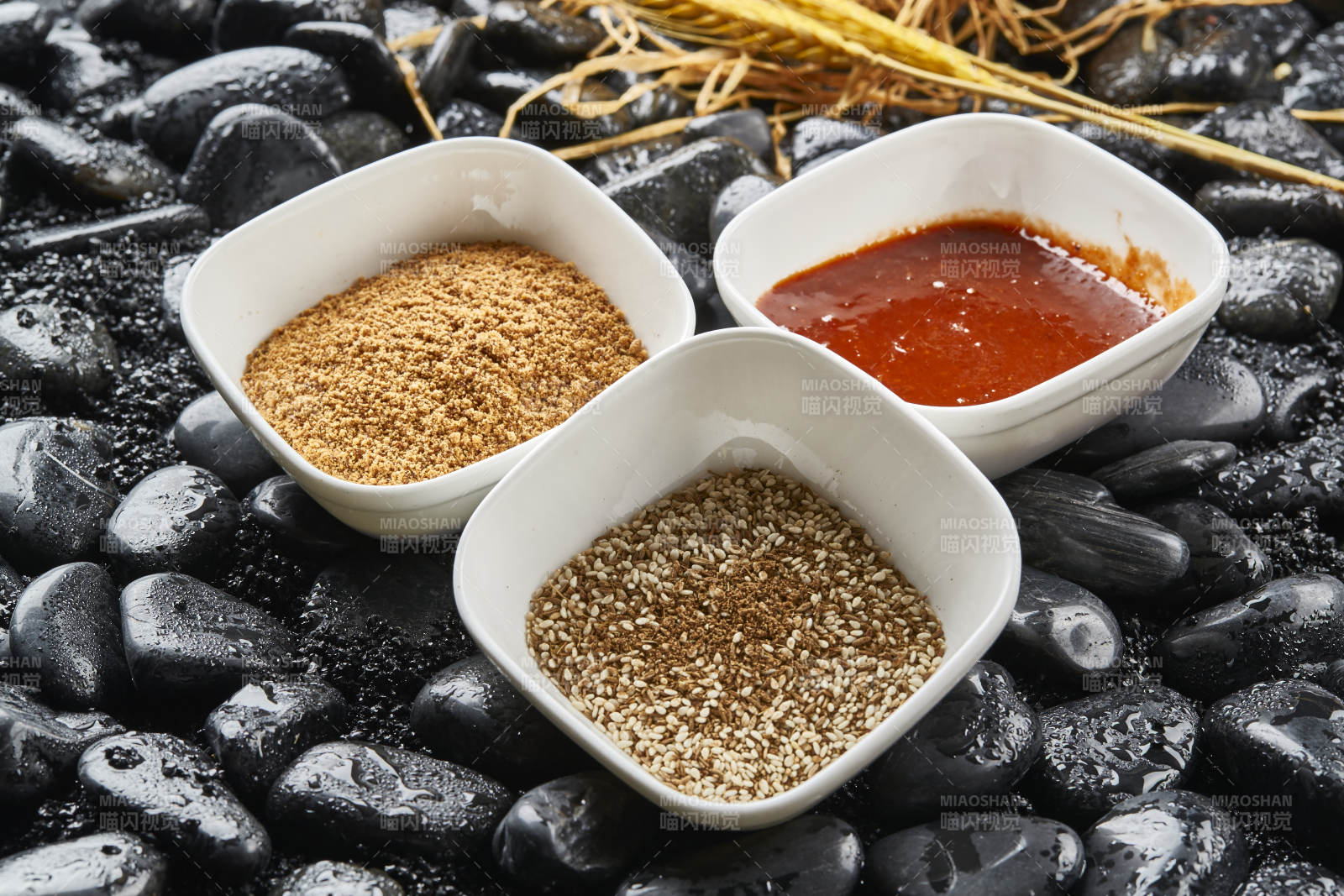 烤肉蘸料花生碎孜然芝麻韩式甜辣酱图片