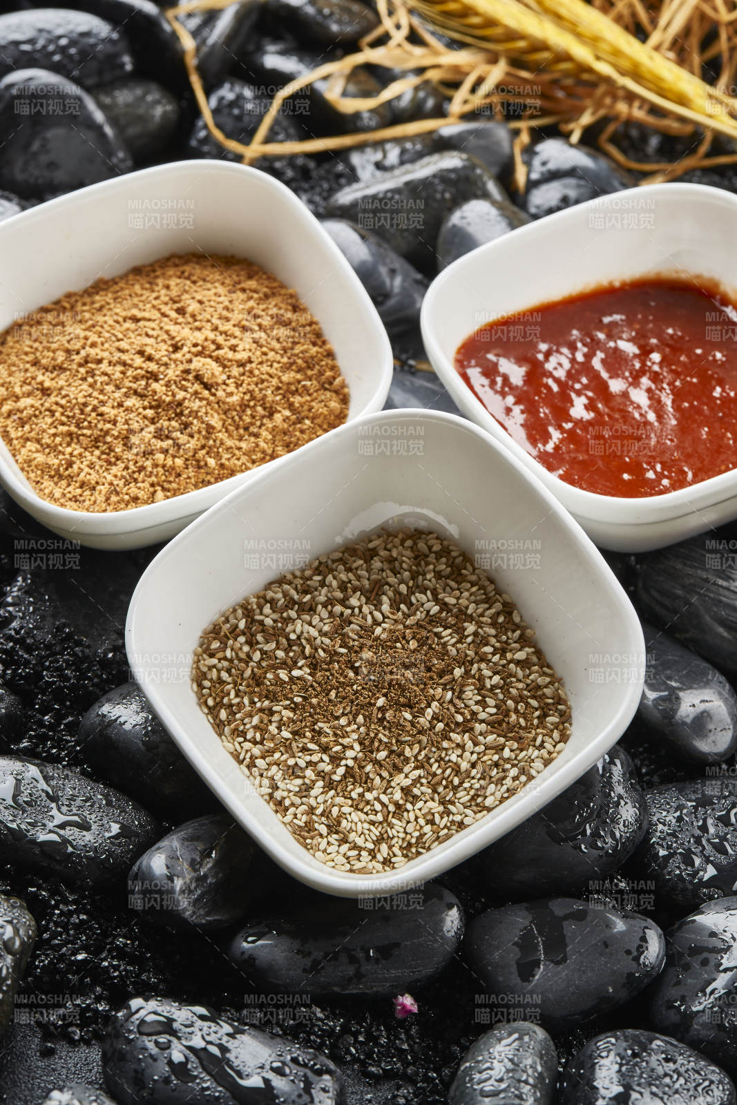 烤肉蘸料花生碎孜然芝麻韩式甜辣酱图片