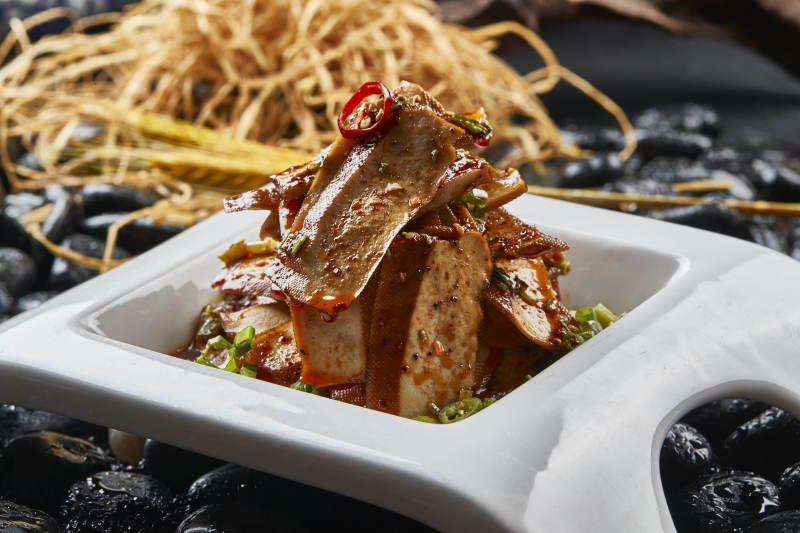 凉拌香辣豆腐干干子图片